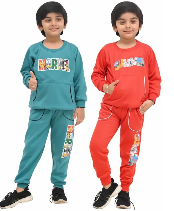 Green_And_Red_Cotton_Blend_Permium_Sweatshirt_Set_For_Boys