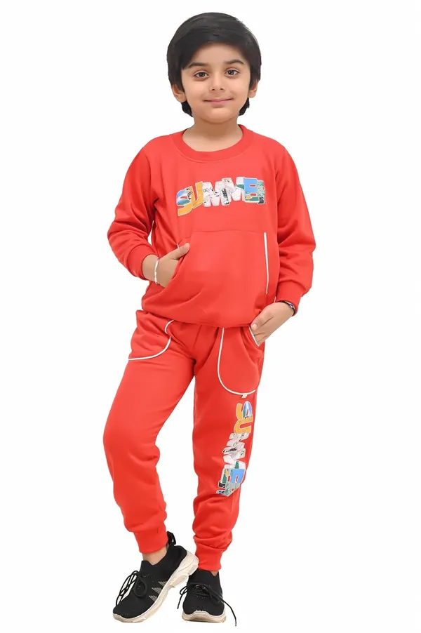Red_Cotton_Blend_Permium_Clothing_Set_For_Boys