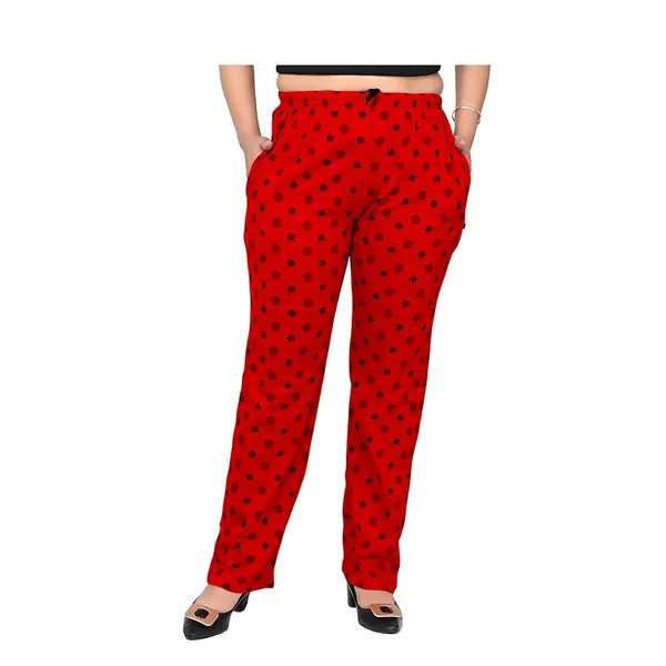 Red_And_Sky_Blue_Cotton_Permium_Pyjama_Pack_For_Women