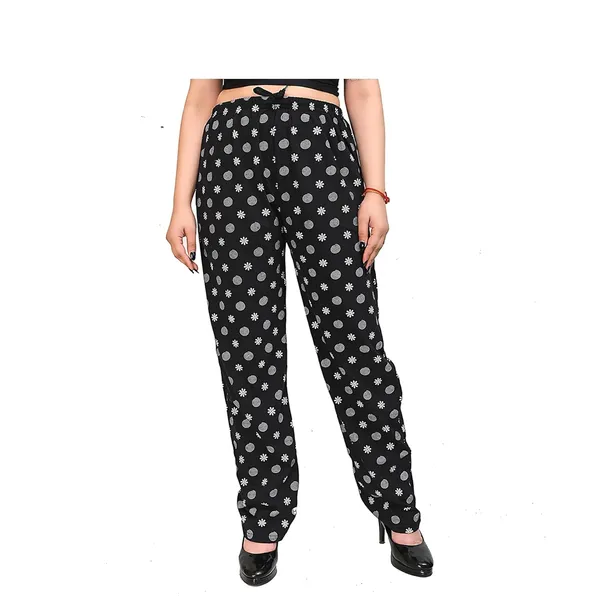 Teal_And_Black_Cotton_Permium_Pyjama_For_Women