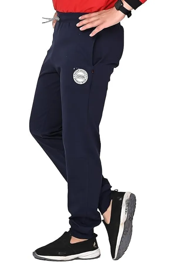 Navy_Blue_Cotton_Blend_Permium_Joggers_For_Women