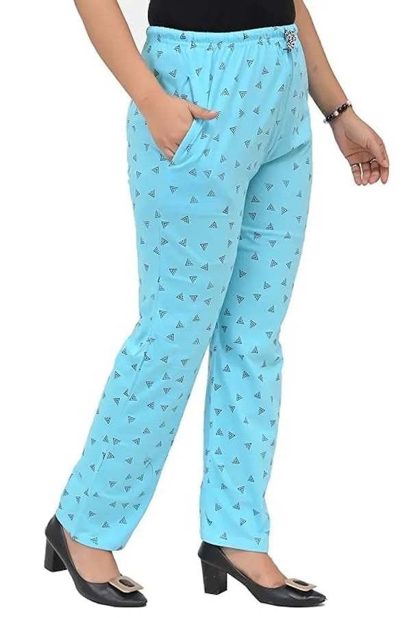 Sky_Blue_Cotton_Permium_Pyjamas_For_Women