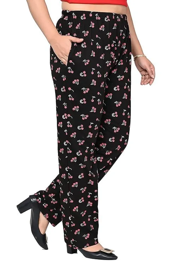 Black_Cotton_Permium_Lounge_Pants_For_Women