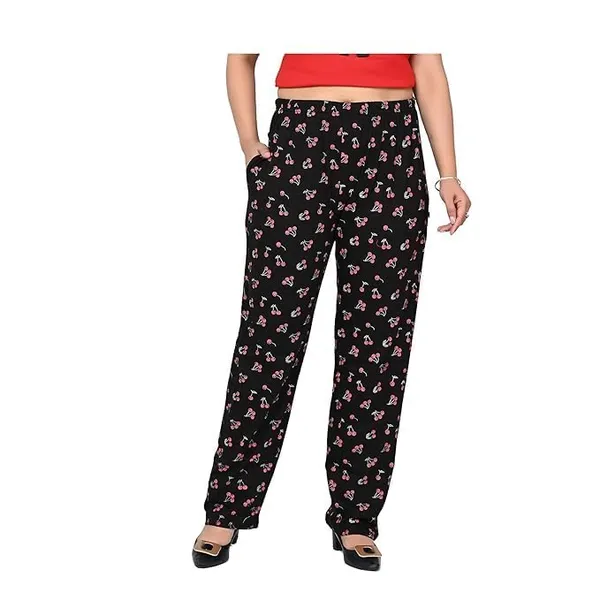 Black_Cotton_Permium_Lounge_Pants_For_Women
