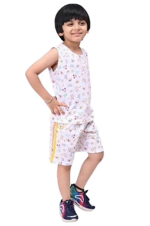 Yellow_Cotton_Permium_Sleepwear_Set_For_Boys