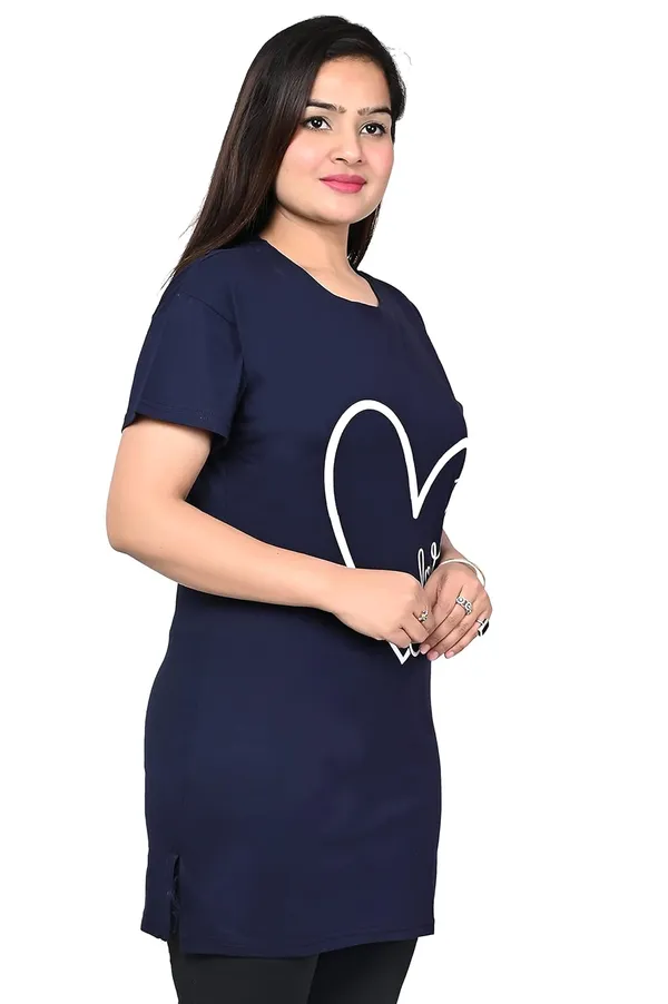 Navy_Blue_Cotton_Blend_Permium_Tunic_Top_For_Women
