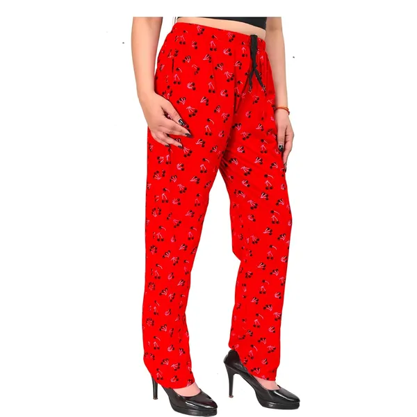 Red_Cotton_Permium_Pajama_Pants_For_Women