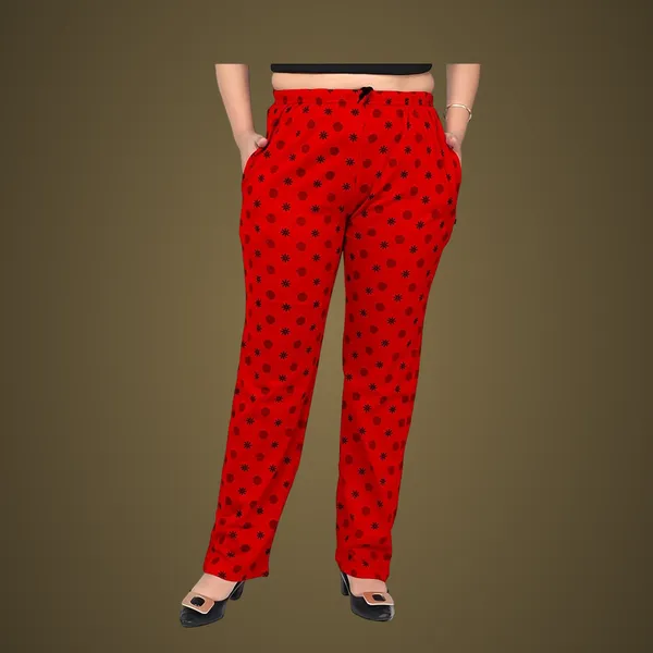Red_Cotton_Permium_Pyjama_Pant_For_Women