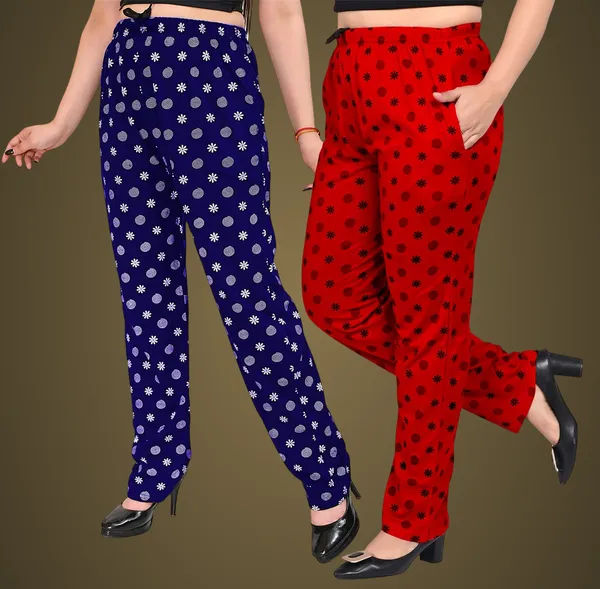 Red_And_Navy_Blue_Cotton_Permium_Pyjama_Pant_For_Women