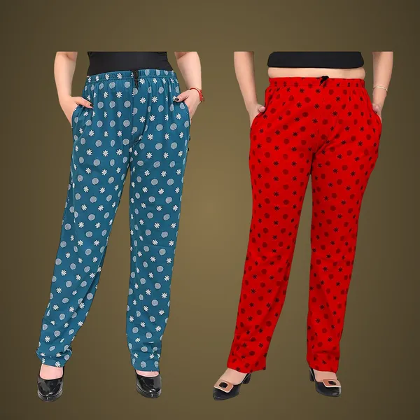 Red_And_Teal_Cotton_Permium_Pyjama_Pant_For_Women