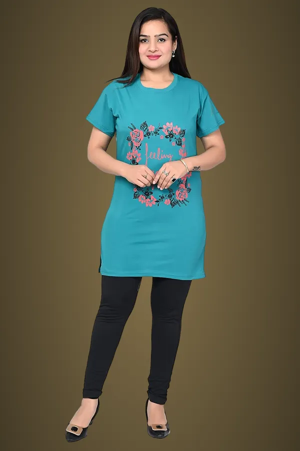 Green_Cotton_Permium_Polo_T-Shirt_For_Women