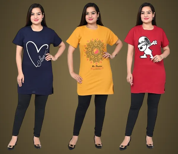 Multicolor_Cotton_Permium_Polo_T-Shirt_For_Women
