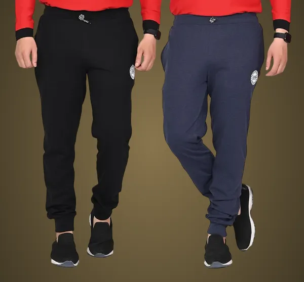 Black_And_Blue_Cotton_Permium_Track_Pants_For_Men