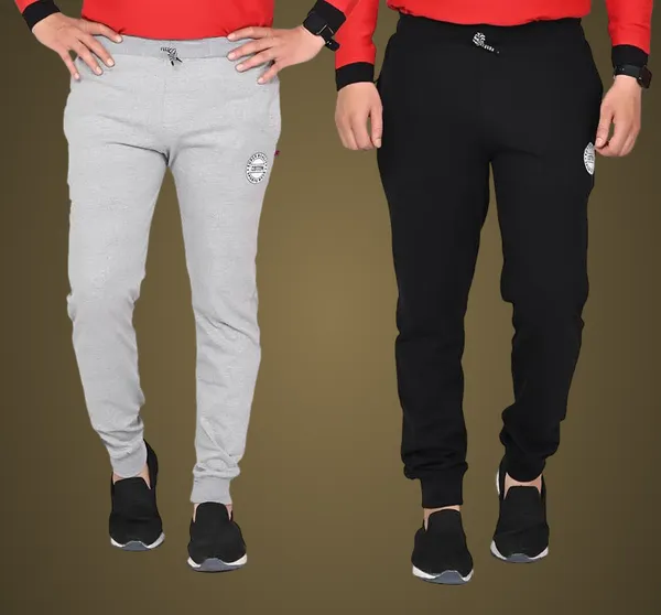 Grey_And_Black_Cotton_Permium_Track_Pants_For_Men
