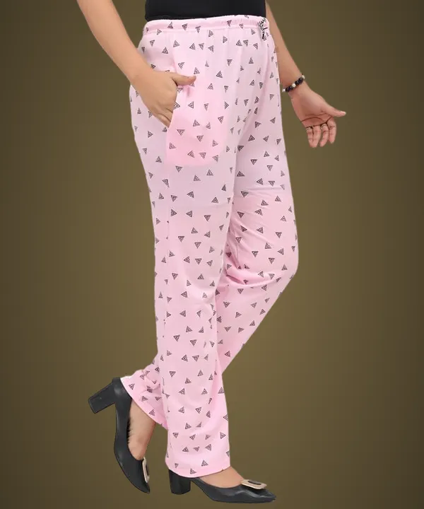 Pink_Cotton_Permium_Lounge_Pants_For_Women