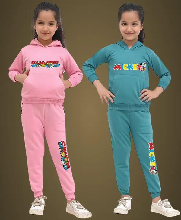 Green_And_Pink_Cotton_Blend_Permium_Sleepwear_Set_For_Baby_Girls