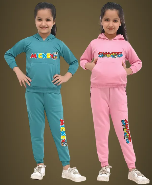 Green_And_Pink_Cotton_Blend_Permium_Sleepwear_Set_For_Baby_Girls