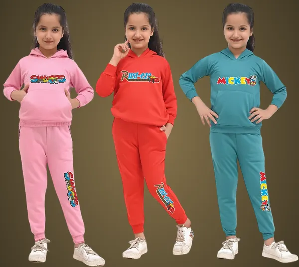 Multicolor_Cotton_Blend_Permium_Sleepwear_Set_For_Baby_Girls
