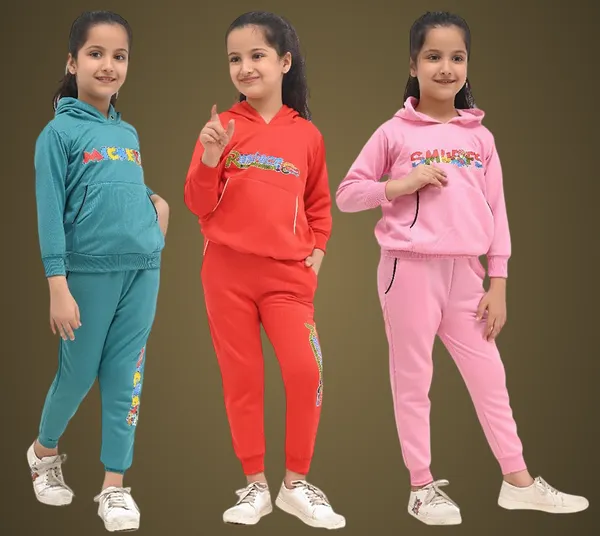 Multicolor_Cotton_Blend_Permium_Sleepwear_Set_For_Baby_Girls