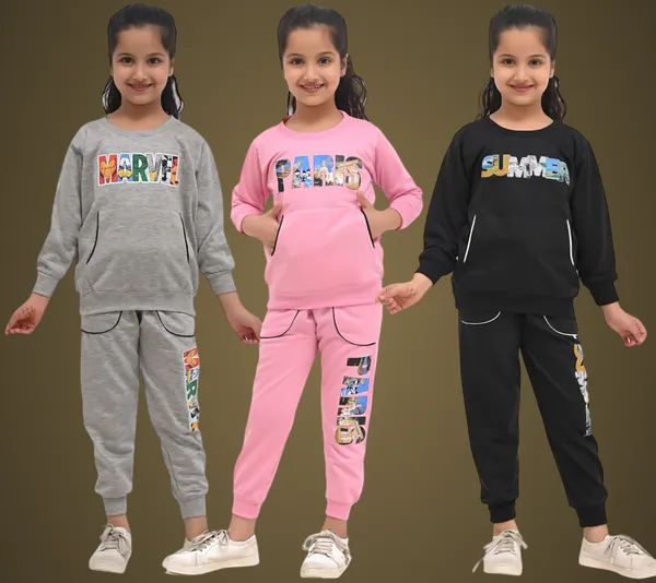 Multicolor_Cotton_Blend_Permium_Clothing_Set_For_Girls