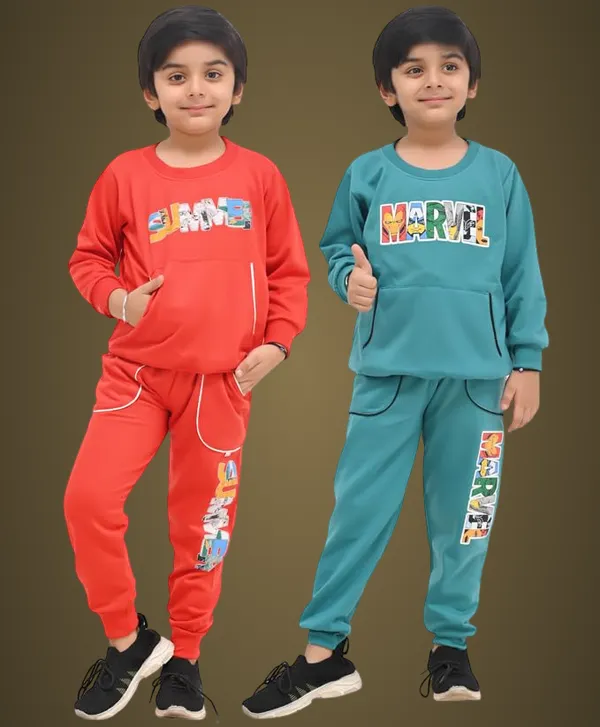 Green_And_Red_Cotton_Blend_Permium_Sweatshirt_Set_For_Boys