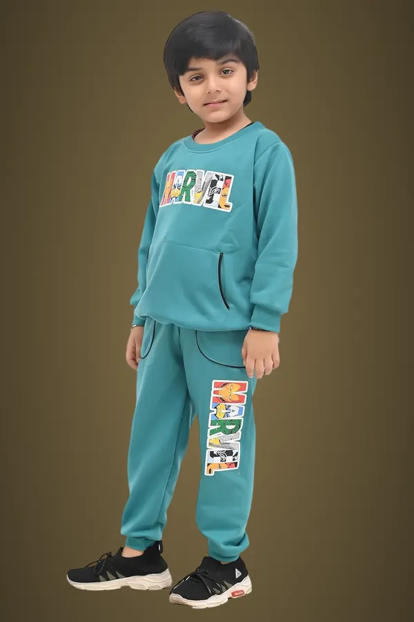 Green_Fleece_Cotton_Permium_Clothing_Set_For_Boys