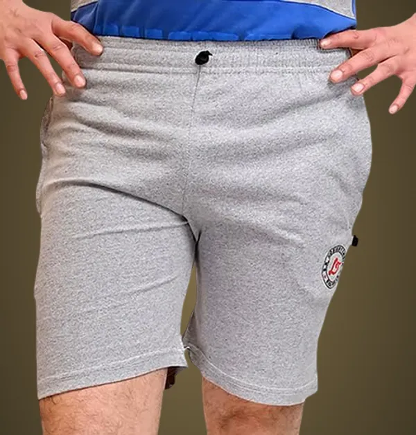 Grey_Cotton_Permium_Shorts_For_Men