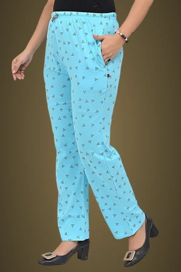 Sky_Blue_Cotton_Permium_Pyjamas_For_Women
