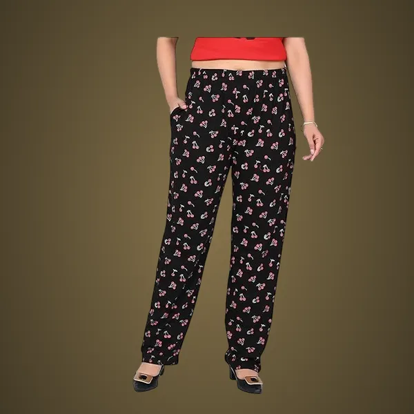 Black_Cotton_Permium_Lounge_Pants_For_Women