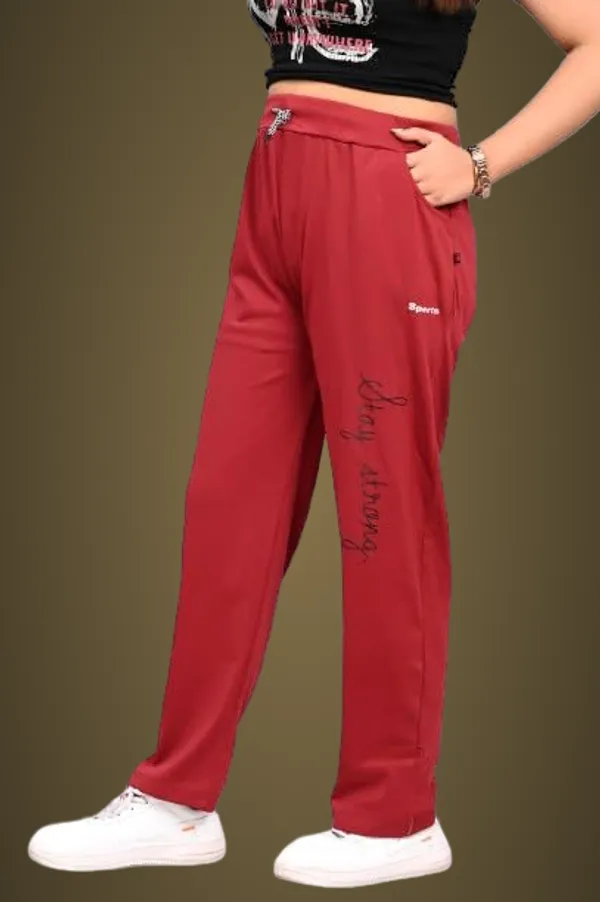 Maroon_Cotton_Permium_Lounge_Pants_For_Women