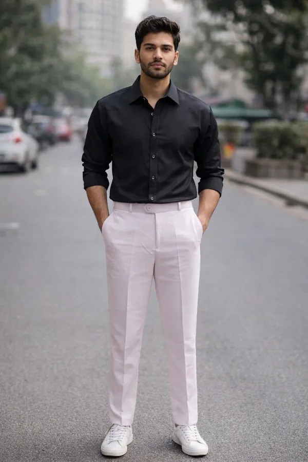 White_Barbie_Japanese_Formal_Pants_For_Men