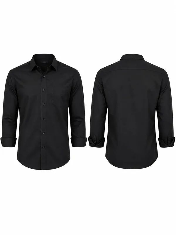 Hiluba_Tid_Men’s_Solid_Black_Formal_Shirt_|_Regular_Fit_|_Full_Sleeve_|_Premium_Cotton_Blend_Shirt_for_Men