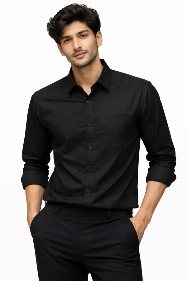 Hiluba_Tid_Men’s_Solid_Black_Formal_Shirt_|_Regular_Fit_|_Full_Sleeve_|_Premium_Cotton_Blend_Shirt_for_Men