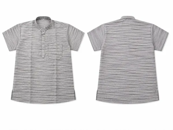 Men’s_Grey_Textured_Short_Kurta_–_Khadi_Cotton_Nylon_Blend