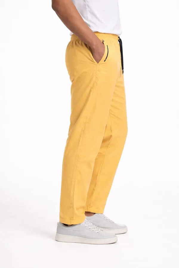 Men’s_Mustard_Yellow_Nylon_Cotton_Blend_Track_trouser