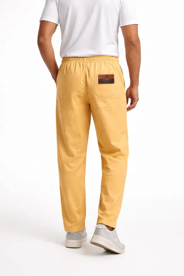 Men’s_Mustard_Yellow_Nylon_Cotton_Blend_Track_trouser