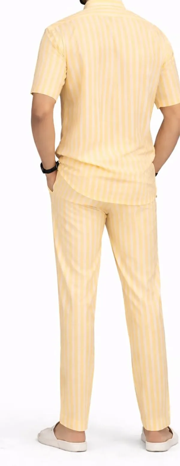 Men’s_Mustard_Yellow_Striped_Short_Kurta_–_Mandarin_Collar_Casual_Wear
