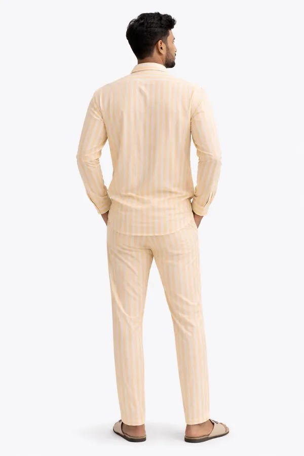 Men’s_Premium_Yellow_Stripe_Co-ord_Set_(Shirt_&_Trouser)