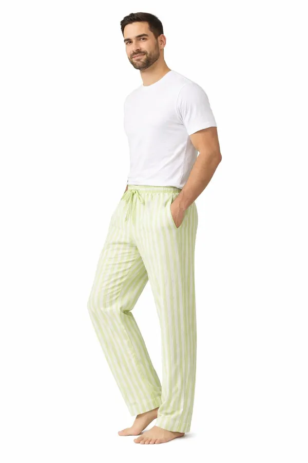 Green_And_White_Striped_Joggers_For_Men