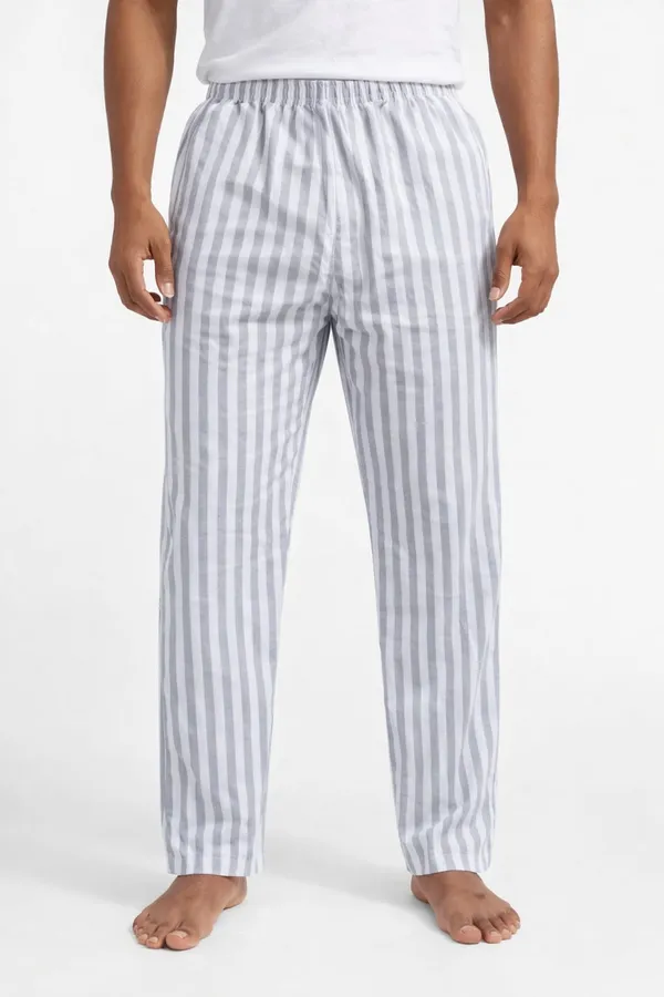 Grey_And_White_Striped_Joggers_For_Men