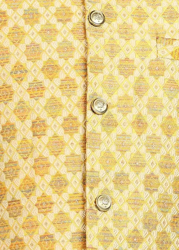 Golden_Stylish_Ethnic_Waistcoat_Designer_Button_Closure_Vest_Traditional_Kurta_Jacket_For_Men