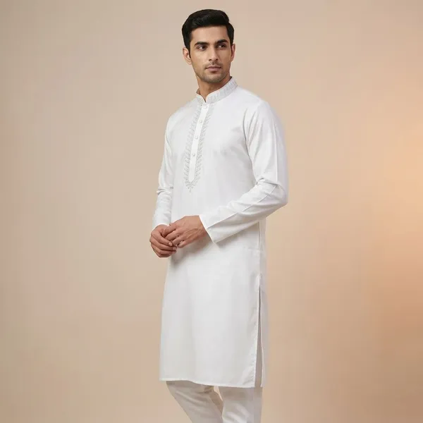 White_Cotton_Blend_Kurta_Payjama_Set_For_Boys