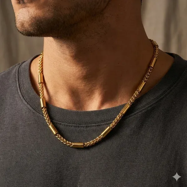 Gold_Chains_Golden_Armor_Mens_Chain|Casual|Trendy|Gift_For_Mens|Rakhi_Gift_For_Brother_Men