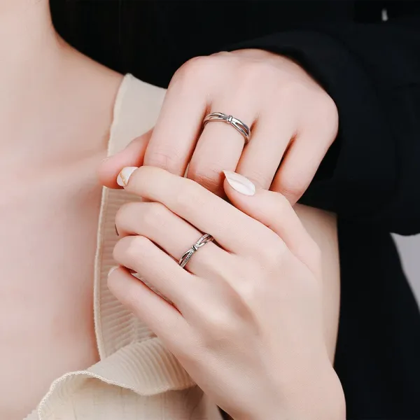 Set_of_2__Silver_Cubic_Zirconia_Adjustable_Wedding_Rings_For_Women_Ladies_&_Girls