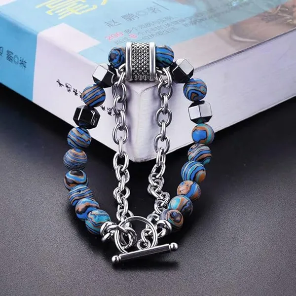 Fashion_Bracelet_For_Men_Beads_Men's_Stylish_Charm_Tiger_Eye's_Stone_Adjustable_Chain_Bracelet