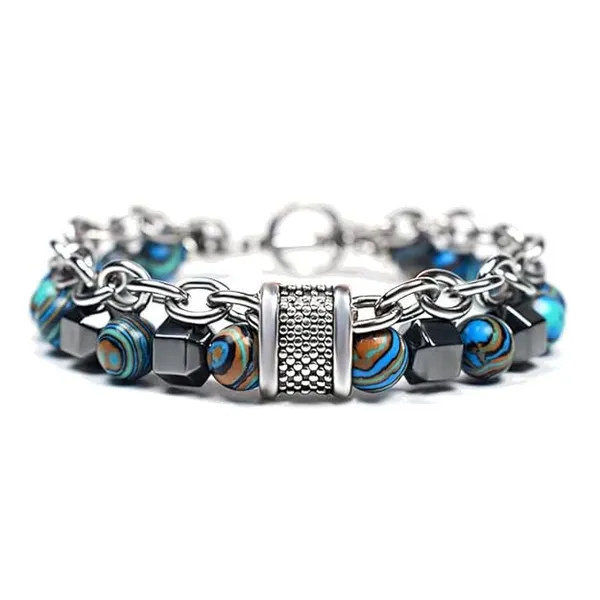 Fashion_Bracelet_For_Men_Beads_Men's_Stylish_Charm_Tiger_Eye's_Stone_Adjustable_Chain_Bracelet