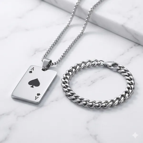 Punk_Stainless_Steel_Chunky_Beaded_Chain_Playing_Card_Poker_Silver_Stainles_Steel_Bracelet_Pendant_For_Men_And_Women