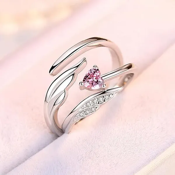 Silver-Plated_Crystal_Infinity_Couple_Rings_for_Lovers_|_Perfect_Proposal,_Wedding,_and_Engagement_Gift_Set_Pack_Of_2_Silver_Alloy_Ring_For_Women