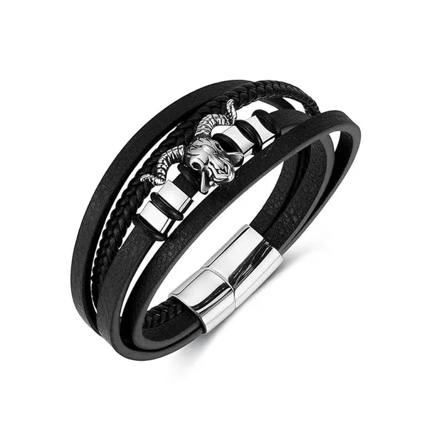 Bracelet_For_Men_Stylish_Stainless_Steel_Ships_Head_Leather_Bracelets_For_Men_Boys_Mens_Jewellery