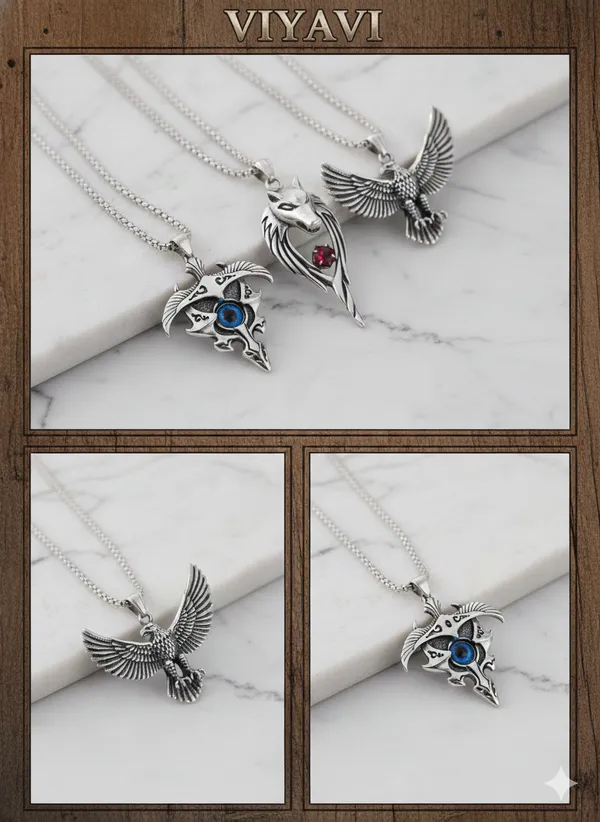 Pack_Of_3__Men_chain_lockets_for_men_boys_locket_Rhodium_Alloy_Pendant_Set_Multicolor_Alloy_Locket_Set_For_Men
